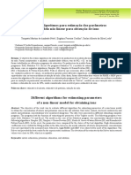 Diferentes Algoritmos Para Estimação Dos Parâmetros de Modelo Não Linear Para Obtenção de Íons