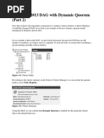 Exchange 2013 DAG With Dynamic Quorum