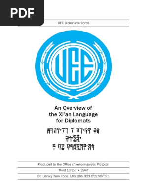 Xian Language Overview 31 10 2947 Corrected X5 Languages Language Arts Discipline