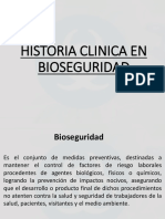 Historia Clinica en Bioseguridad