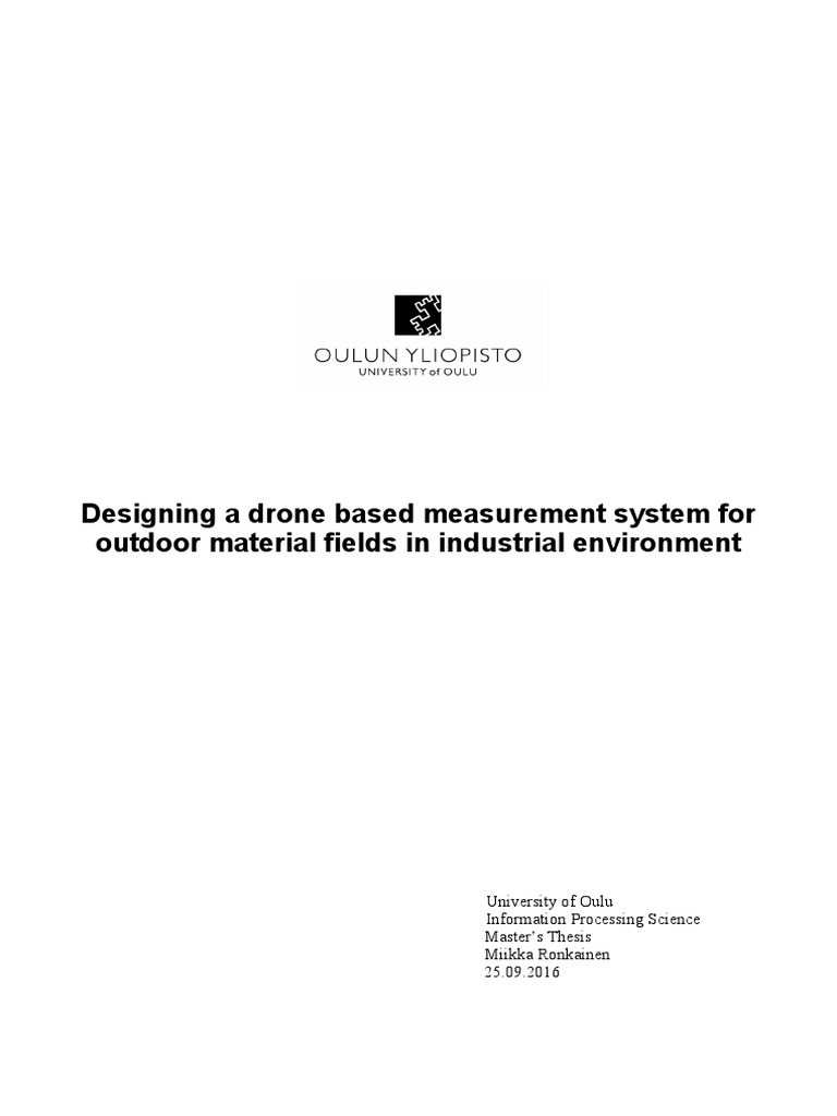 Drone Measurement System for Industry | PDF | Unmanned Aerial Vehicle ...