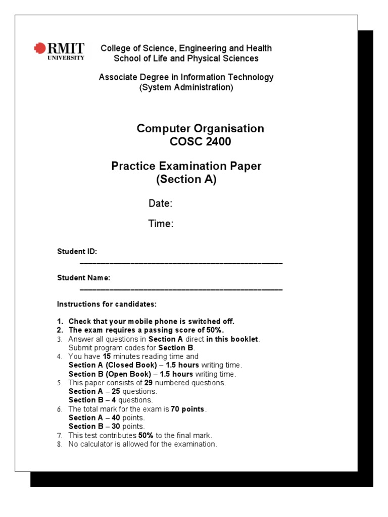IT System Admin Exam Paper | PDF | Logic Gate | Electronic Design