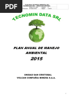 Plan Anual de Manejo Ambiental Td 2015