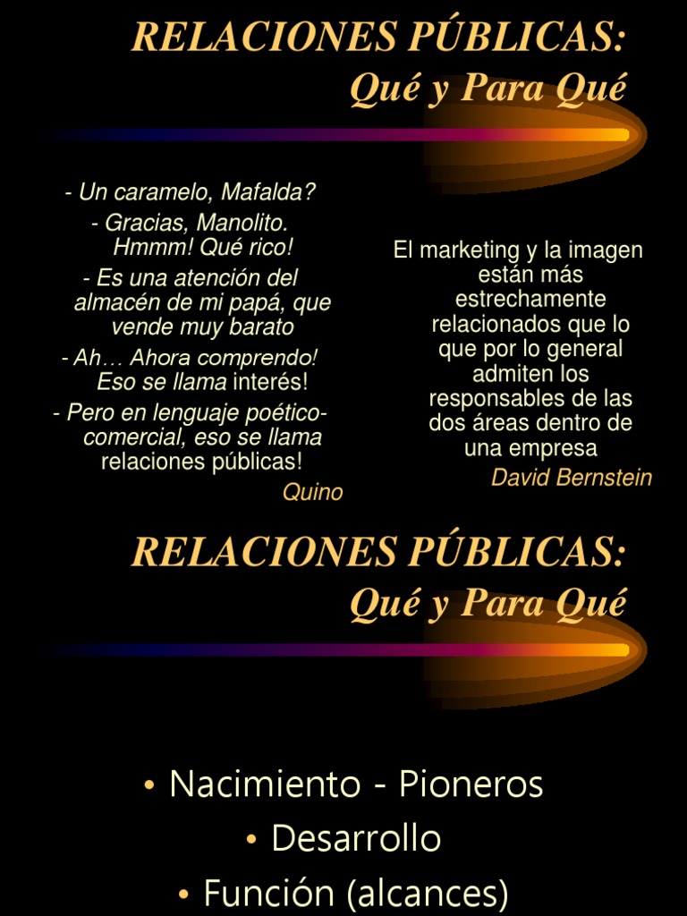 Relaciones Públicas: Conceptos y Funciones | PDF | Relaciones públicas ...