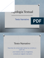 Tipología Textual-texto NARRATIVO