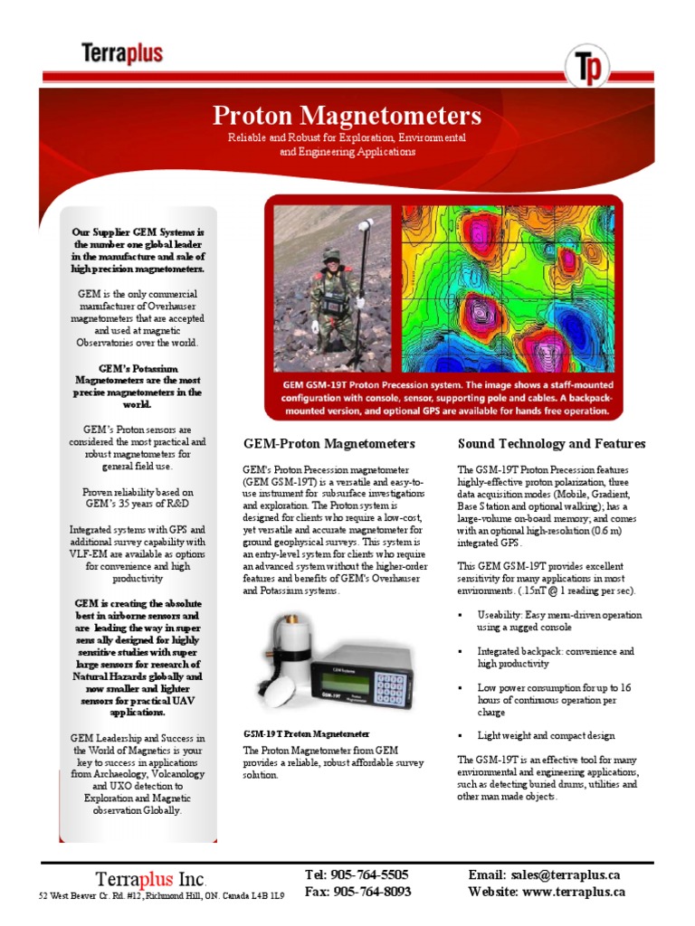 GSM-19T Proton Magnetometer Overview | PDF | Magnetometer | Computing