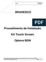 Procedimento de Instalação TouchScreen Opteva