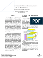 Research and Implementation On The Platform For Electronic Agriculture With Web Application Server