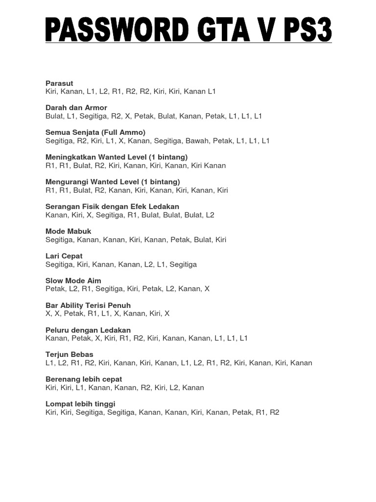 пароль на gta v playstation