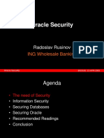 Oracle Security: Radoslav Rusinov