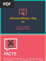 Trademarks - Victorias Milling vs. Ong Su - Dela Cerna Final