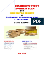 Model Business Plan For Ginger Processing To Oleoresin