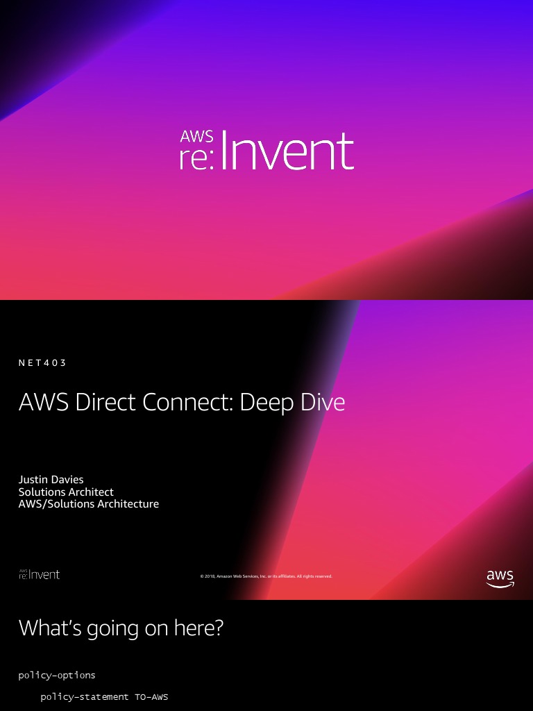 AWS Direct Connect: Features & Best Practices | PDF | Domain Name ...