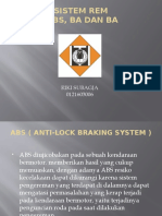 Persentasi Sistem Rem Abs, Ebd, Ba