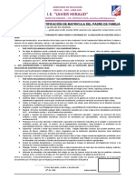 Doc. para Ratificacion de Matricula 2019