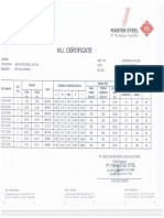 Mill Certifficate Steel Rebar