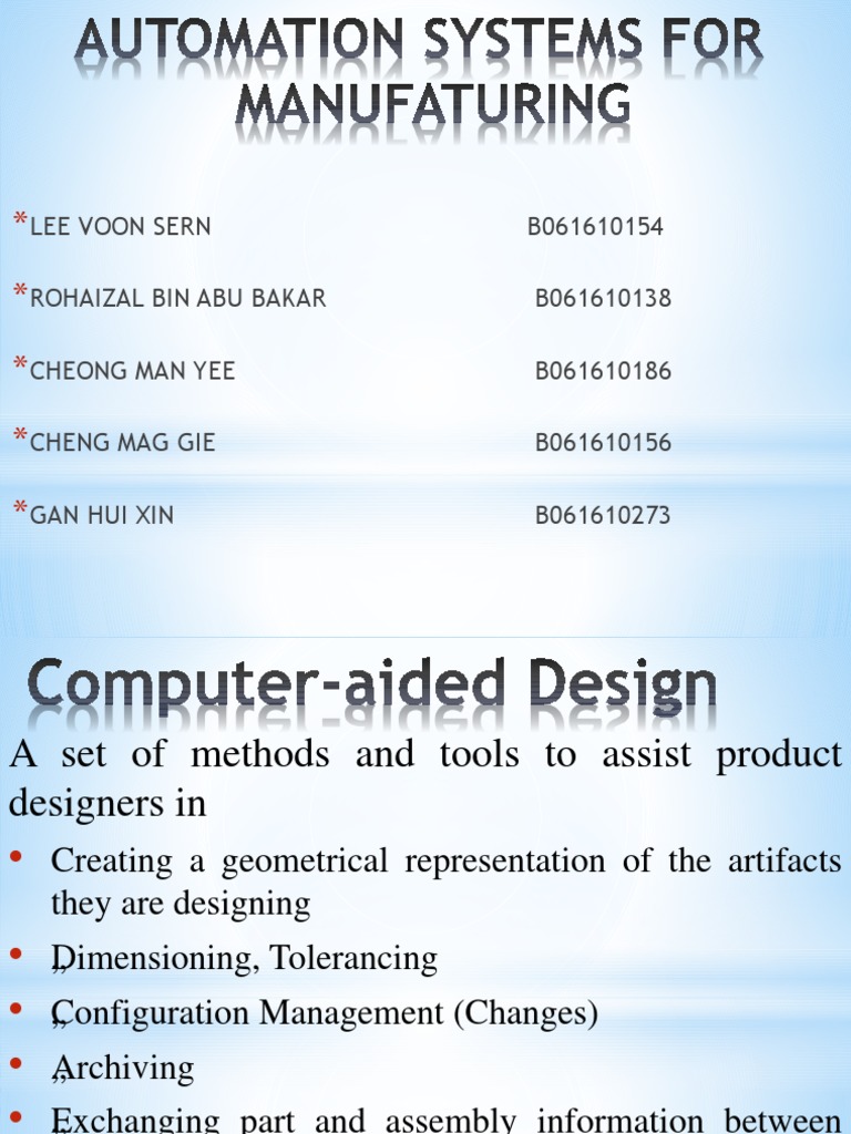 Computer-Aided Design Overview | PDF | Computer Aided Design | Machine Tool