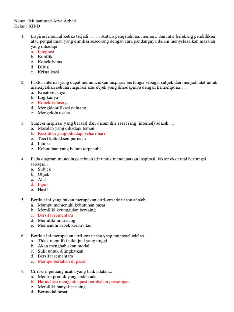 Soal Wrs Semester 1 Kelas 12 Pdf
