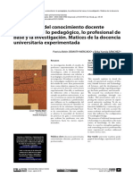 Desarrollo Conocimiento Docente