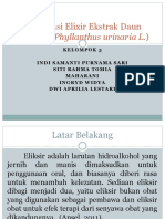 Formulasi Elixir Ekstrak Daun Meniran (Phyllanthus urinaria.pptx