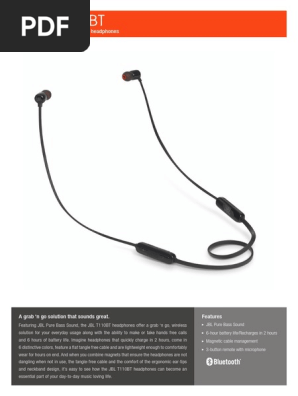jbl t110bt specs