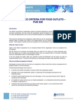 Accecptance Criteria For Food Outlets - Pub 06B: Information Brochure