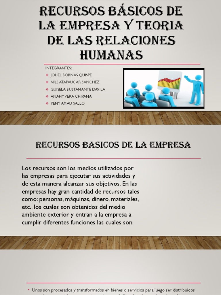 Recursos Básicos de La Empresa | PDF | Teoría | Economias