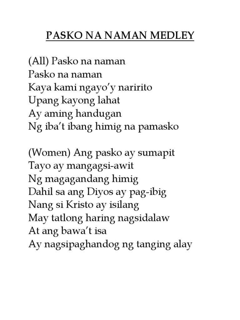 pasko-nanaman-medley-lyrics-pdf-pdf