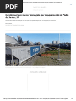 Eletricista Morre Ao Ser Esmagado Por Equipamento No Porto de Santos, SP _ Porto Mar _ G1