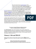 Refreshing capacitors in DRAM memory cells