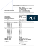 DVB S2 Satellite Receiver Specs PDF