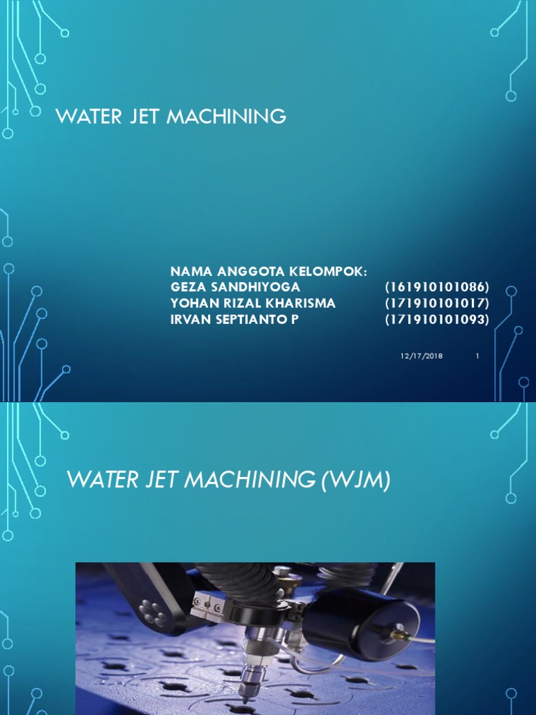 Manufaktur Water Jet Machining PDF