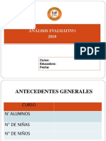 Analisis Evaluativo Año 2018