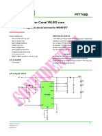 Driver WLED único PF7708B com MOSFET integrado e escurecimento