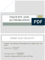 Velocity and Acceleration: Speed, Distance, Time Graphs Explained