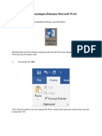 Cara Menyimpan Dokumen Microsoft Word