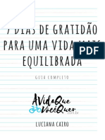 7 Dias Gratidão Vida Equilibrada