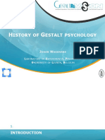 History of Gestalt Psychology