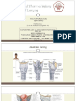 Caustic and Thermal Injury of Laryng