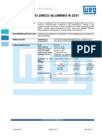 WEG Etil Silicato Zinco N 2231 Aluminio Boletim Tecnico Portugues BR PDF