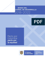 Bases Plan Nacional de Desarrollo (Completo) 2018-2022