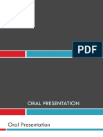 Oral and Written Presentation