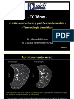 - TC Tórax - - Terminologia Descri7va - - Lesões Elementares _ Padrões Fundamentais - Dr. Mauro Edelstein R3 Gustavo Jardim Dalle Grave.