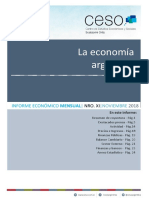 Informe Economico Mensual Nro Xi - Noviembre 2018 - Prensa