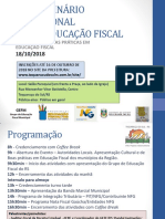 I Seminário Regional Educação Fiscal