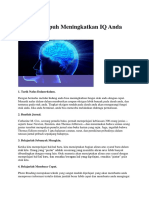 18 Cara Ampuh Meningkatkan IQ Anda