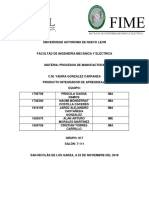 Pia de Procesos de Manufactura