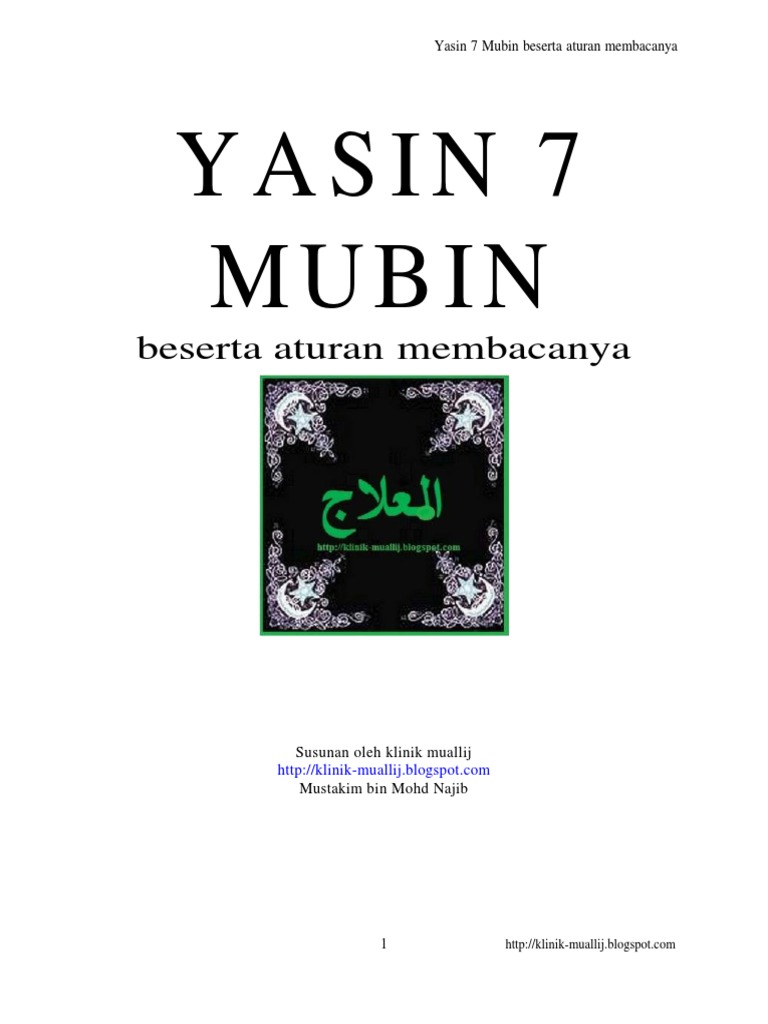 Pdf Yasin 7 Mubin