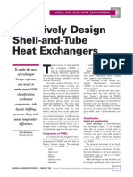 Sizing Shell and Tube Heat Exchanger
