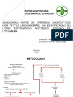 Associação Entre Os Critérios Diagnósticos Com Testes Laboratoriáis